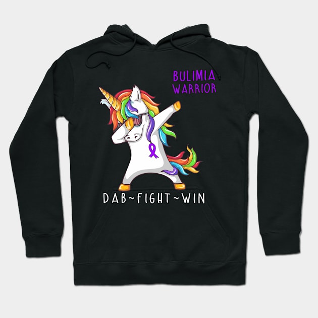 bulimia Warrior Dab Fight Win Hoodie by ThePassion99